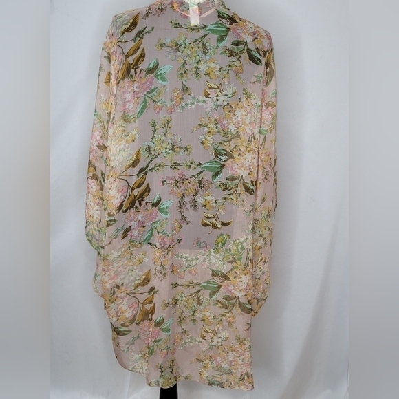 Lauren Conrad Florabelles Sheer Floral Kimono - Size 1X - Picture 5 of 6